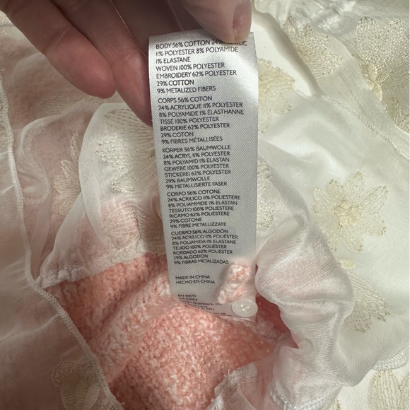 NWT Anthropologie Pink Layered Sweater Vest Blouse xxs - Picture 12 of 14